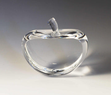 crystal apple customizable with texts and logos, great for teachers appreciation, gifts for teachers, professors